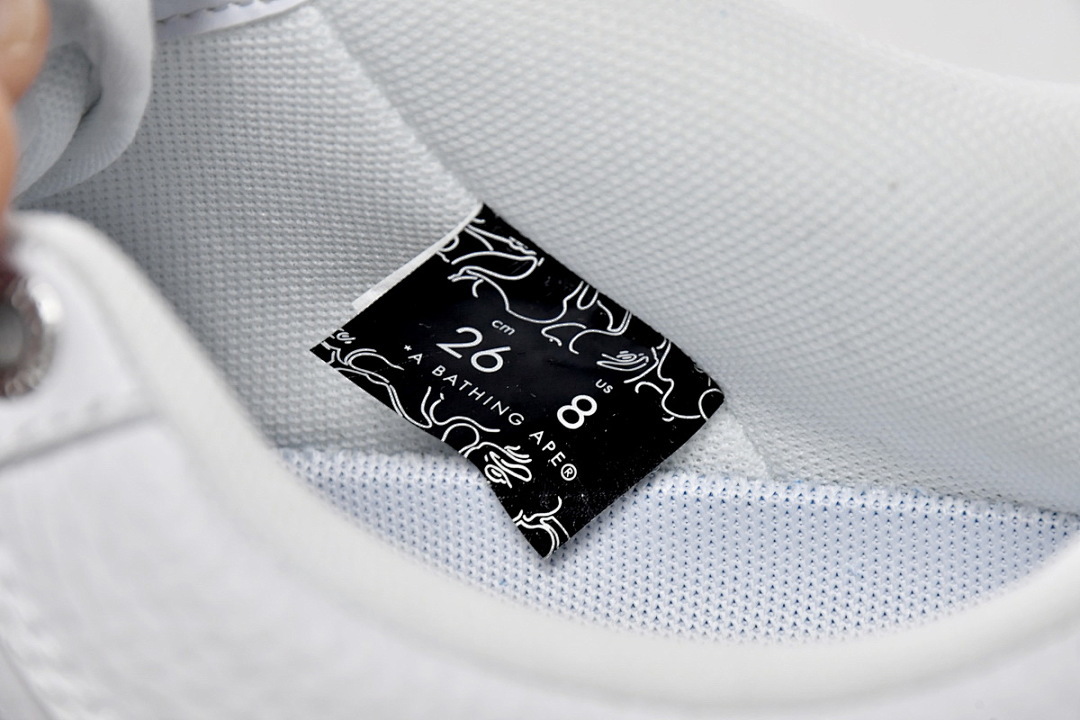 A Bathing Ape Bape Sta Low White Grey 1H73-191-921 