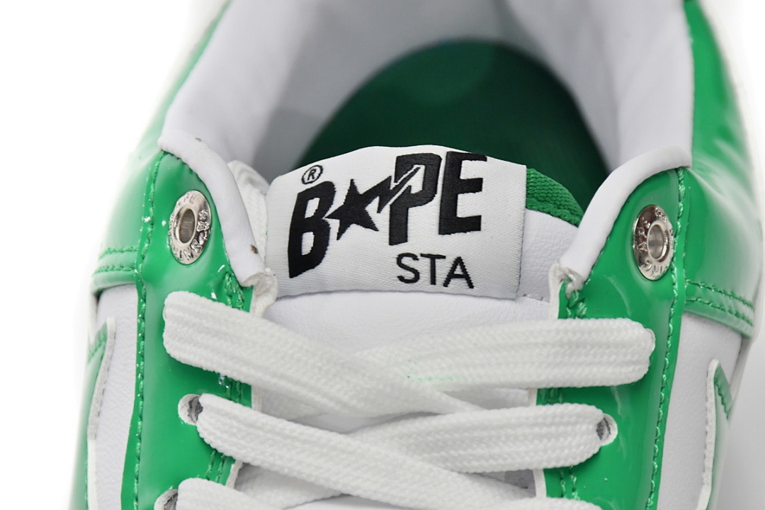  A Bathing Ape Bape Sta Low White Green 1H70-191-001