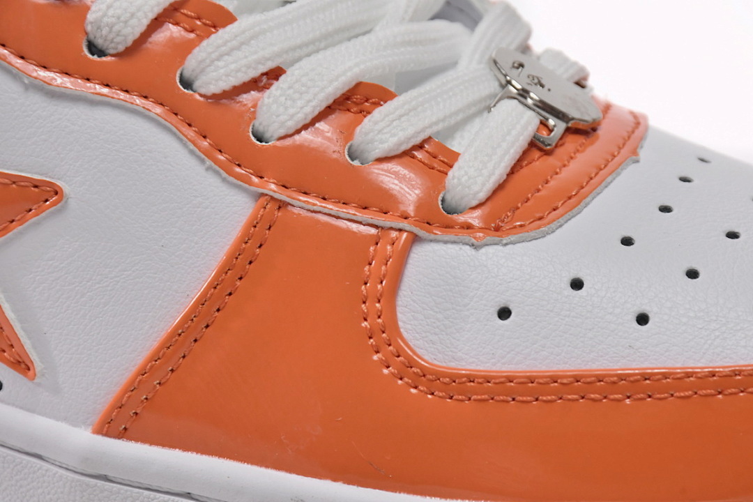  A Bathing Ape Bape Sta Low White Orange 1H70-191-001