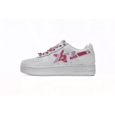 A Bathing Ape Bape Sta Low White Red Camouflage  1H20-191-045  01