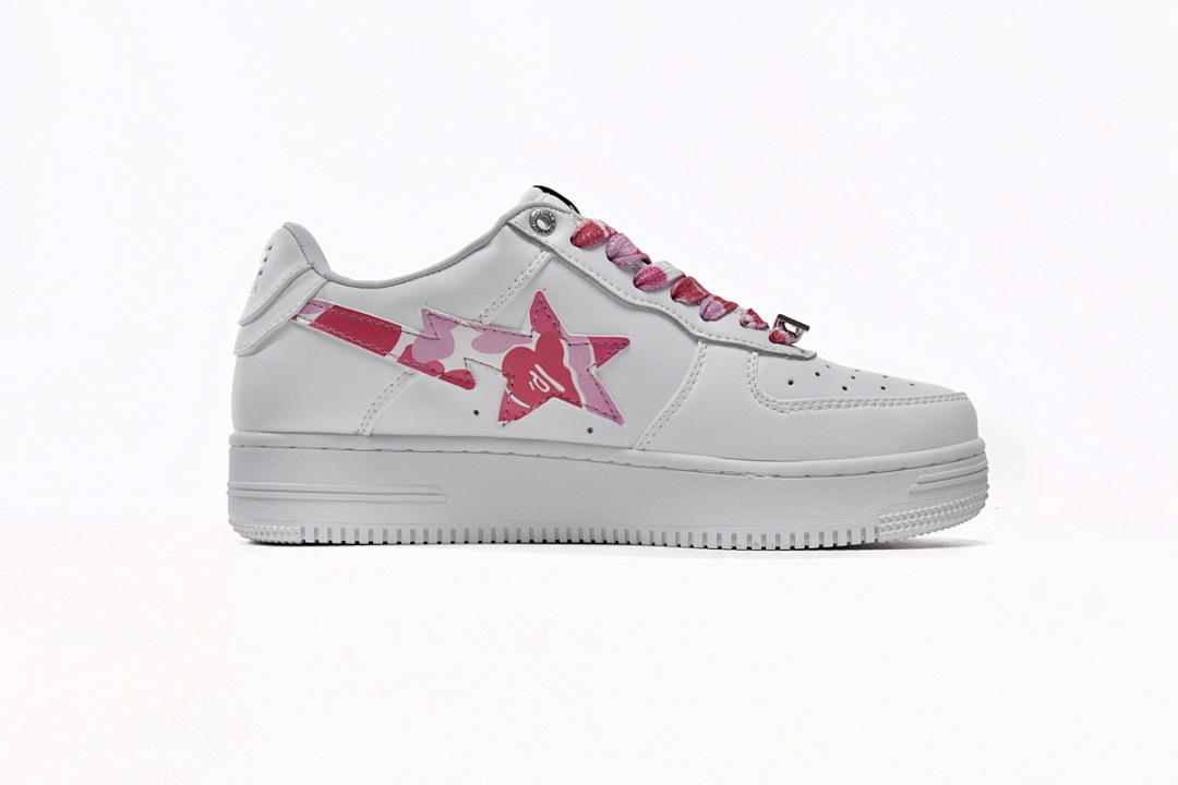 A Bathing Ape Bape Sta Low White Red Camouflage  1H20-191-045 