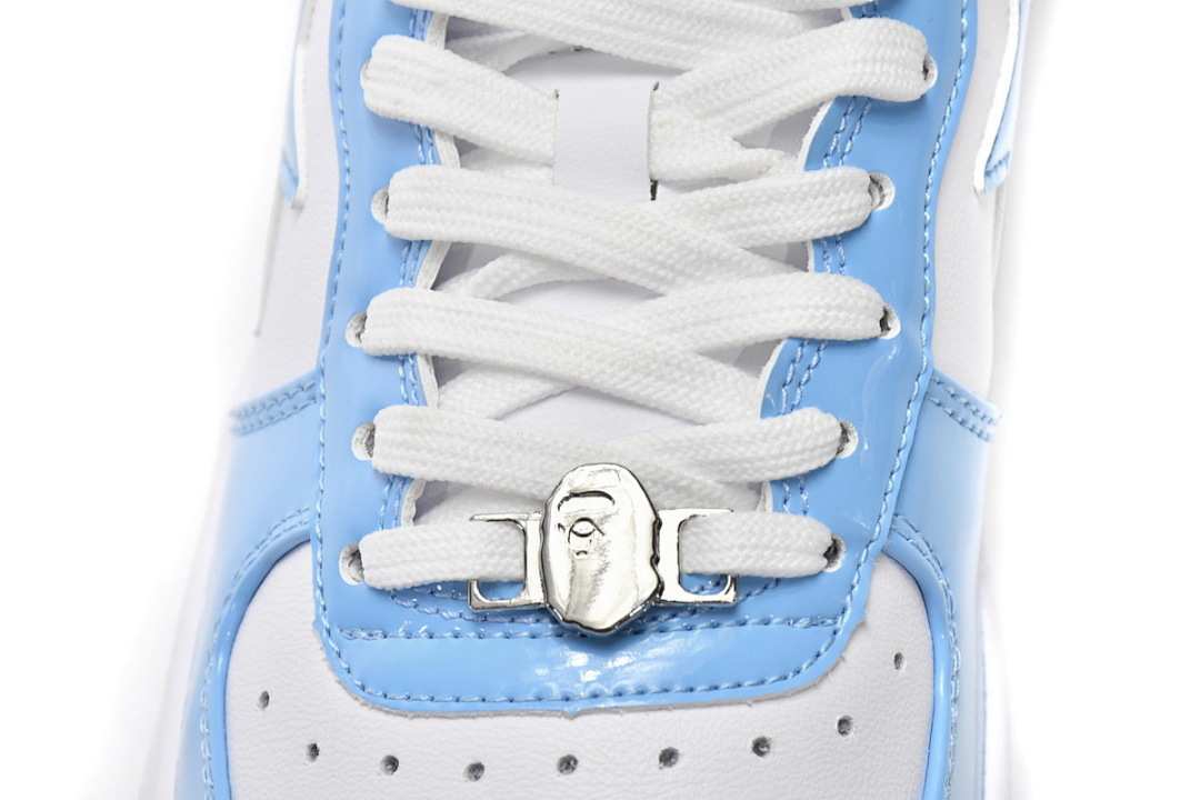 A Bathing Ape Bape Sta Low White Blue  1M70-191-001 