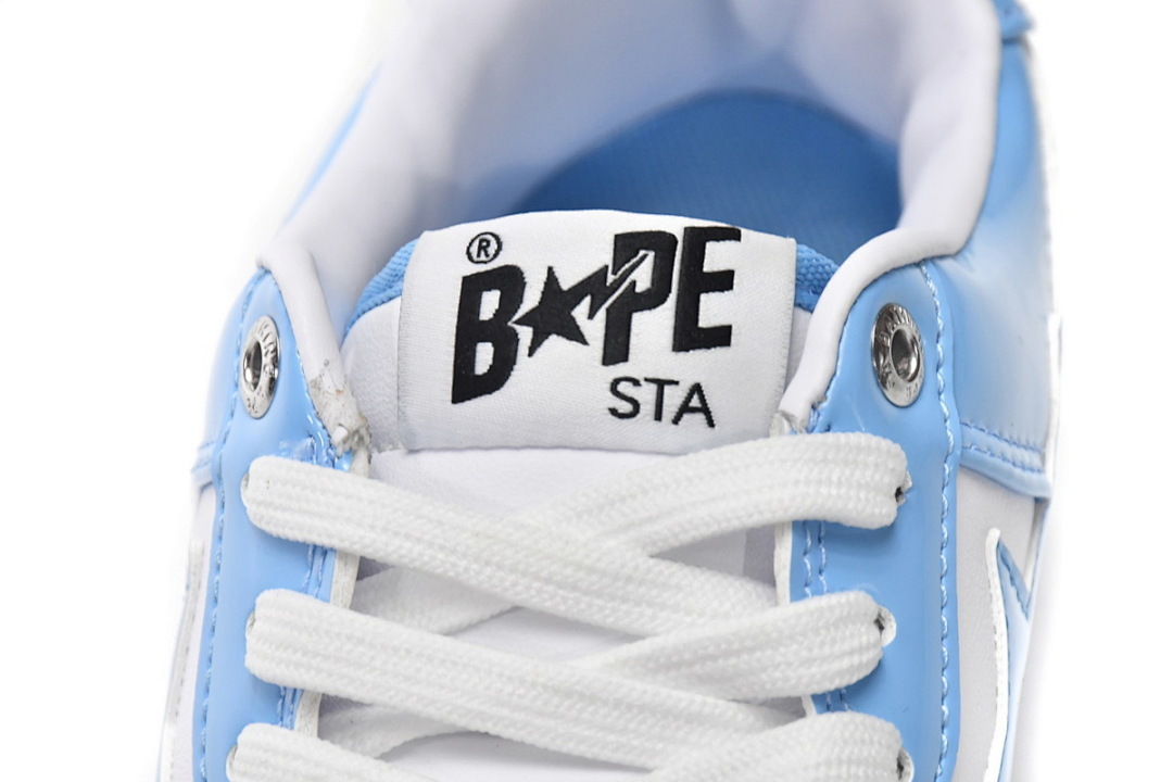 A Bathing Ape Bape Sta Low White Blue  1M70-191-001 