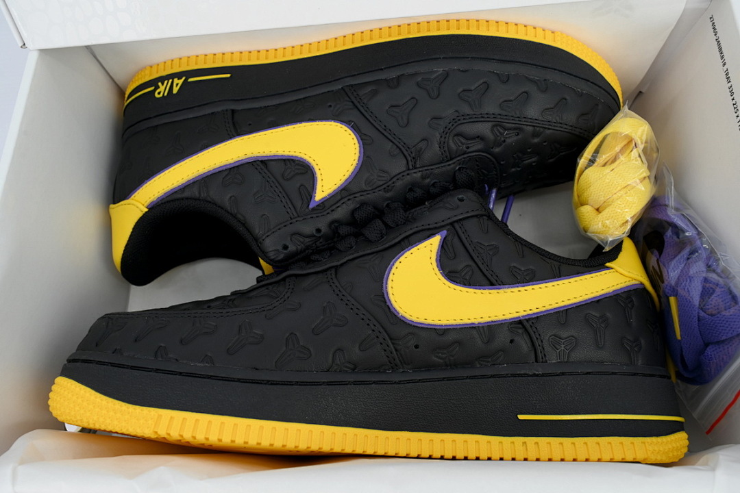 FC God Batch  Kobe Bryant x Air Force 1 Low 'Lakers Away - Numbered' HV5122-001