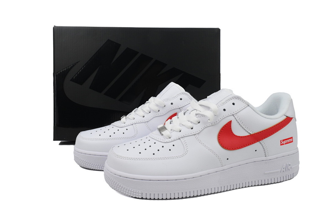 LJR Batch Supreme x Air Force 1 Low'Box Logo-Speed Red'Shanghai Exclusive CU9225-101