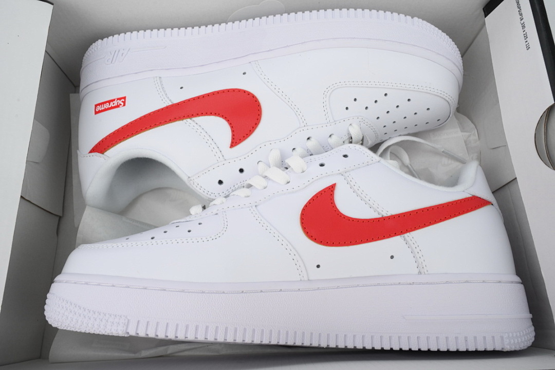 LJR Batch Supreme x Air Force 1 Low'Box Logo-Speed Red'Shanghai Exclusive CU9225-101