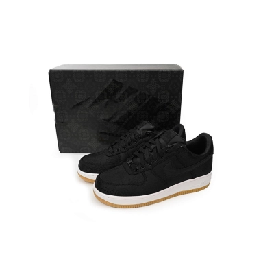 FC God Batch Fragment Design x CLOT x Nike Air Force 1 Low Black Silk CZ3986-001 02