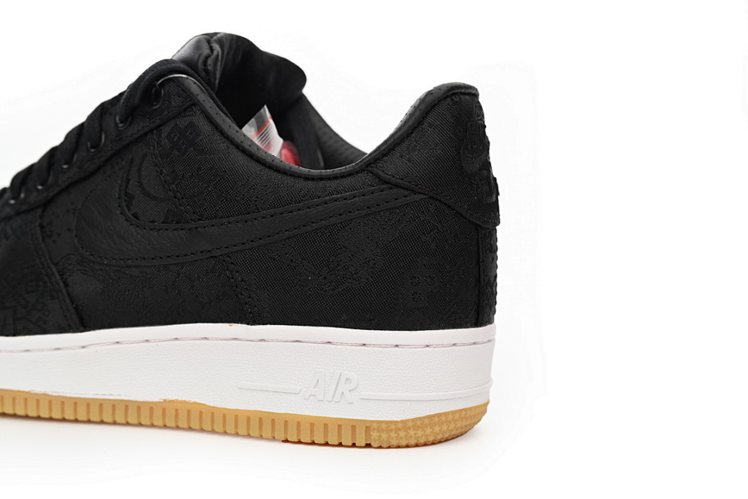 FC God Batch Fragment Design x CLOT x Nike Air Force 1 Low Black Silk CZ3986-001