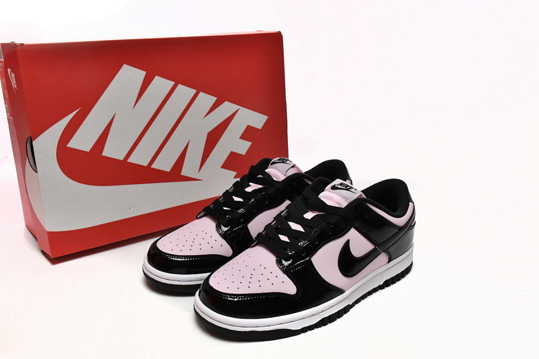 LJR Batch Nike Dunk Low Pink Black Patent DJ9955-600
