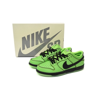 LJR Batch The Powerpuff Girls x Nike SB Dunk Low “Buttercup” FZ8319-300  02