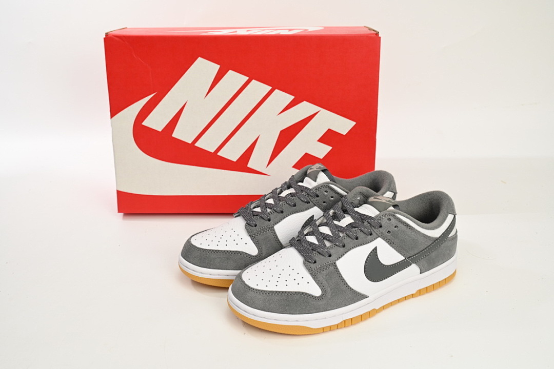 LJR Batch Nike Dunk Low White Gray Raw Rubber FV0389-100