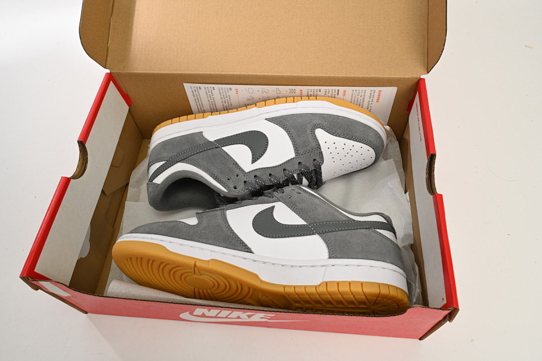 LJR Batch Nike Dunk Low White Gray Raw Rubber FV0389-100