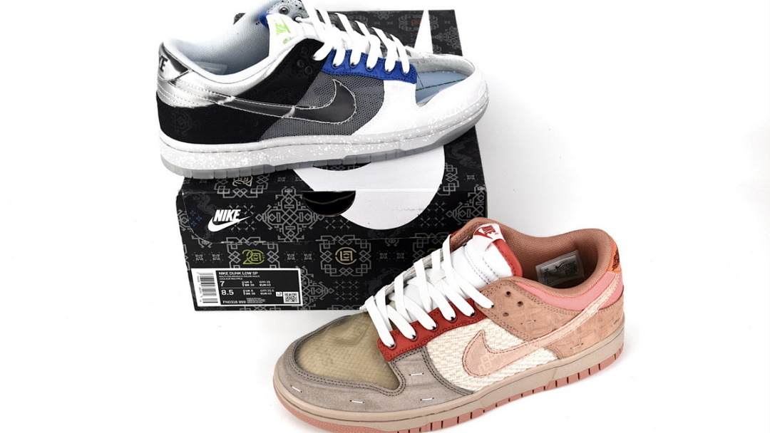 LJR Batch CLOT x NK Dunk Low Brown Blue Gray FN0316-999