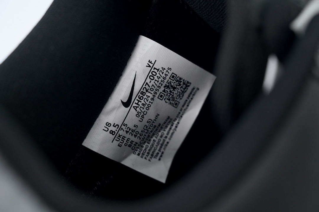 Nike Wmns Air Force 1 07 SE Premium 'Black Silver' AH-6827-001