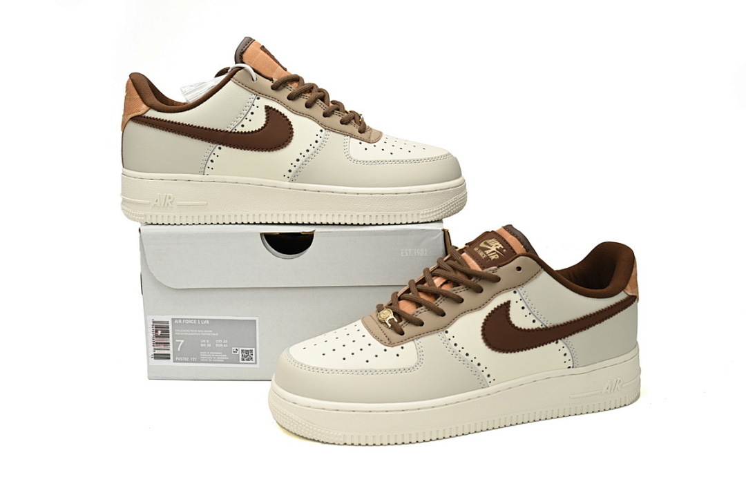  Nike Air Force 1 Low GS "Brogue Wingtip" FV3702-121