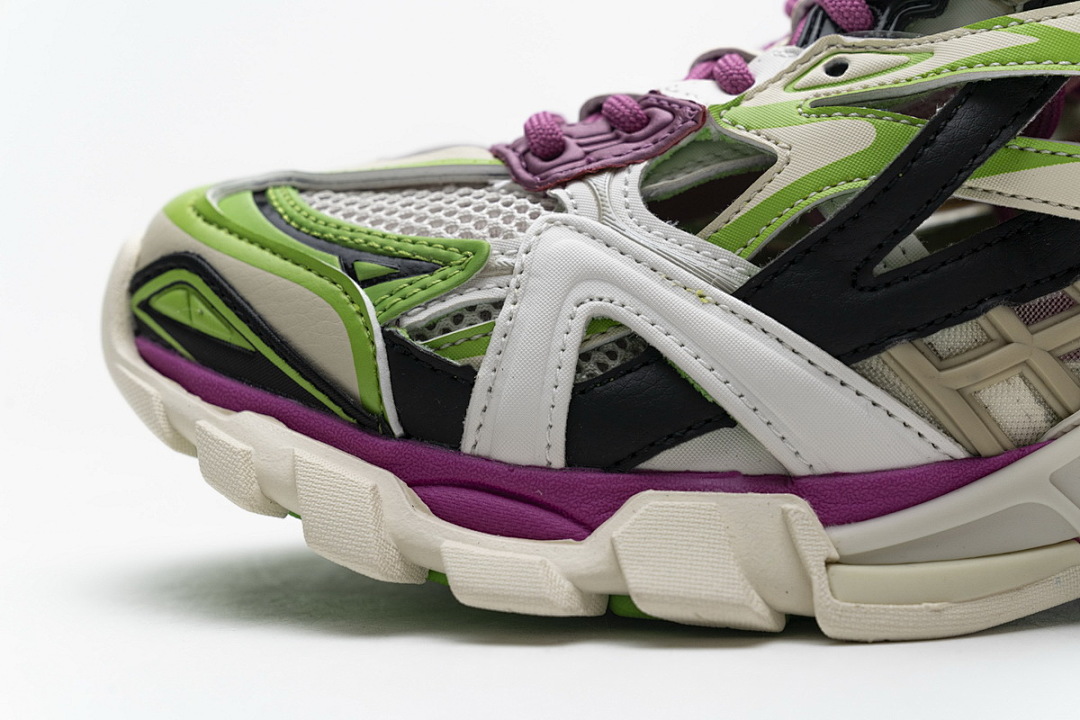  Balenciaga Track 2 Sneaker White Green Pink 568615 W2GN3 9199