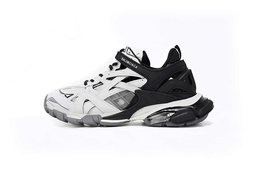 Balenciaga Track 2 Sneaker Black And White 568614 W2GN3 1090