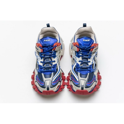 Balenciaga Track 2 Sneaker Beige Blue 570391 W2GN2 8570  02