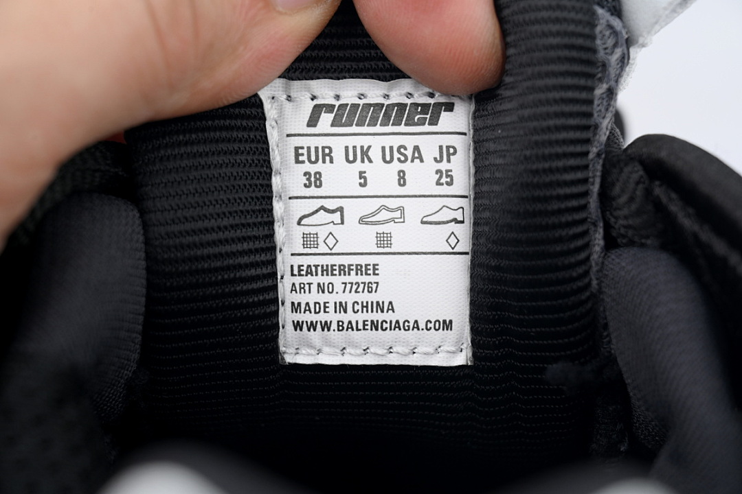  FC God Batch Balenciaga Runner Sneaker Grey Black Yellow 772767 W3RMU 1279