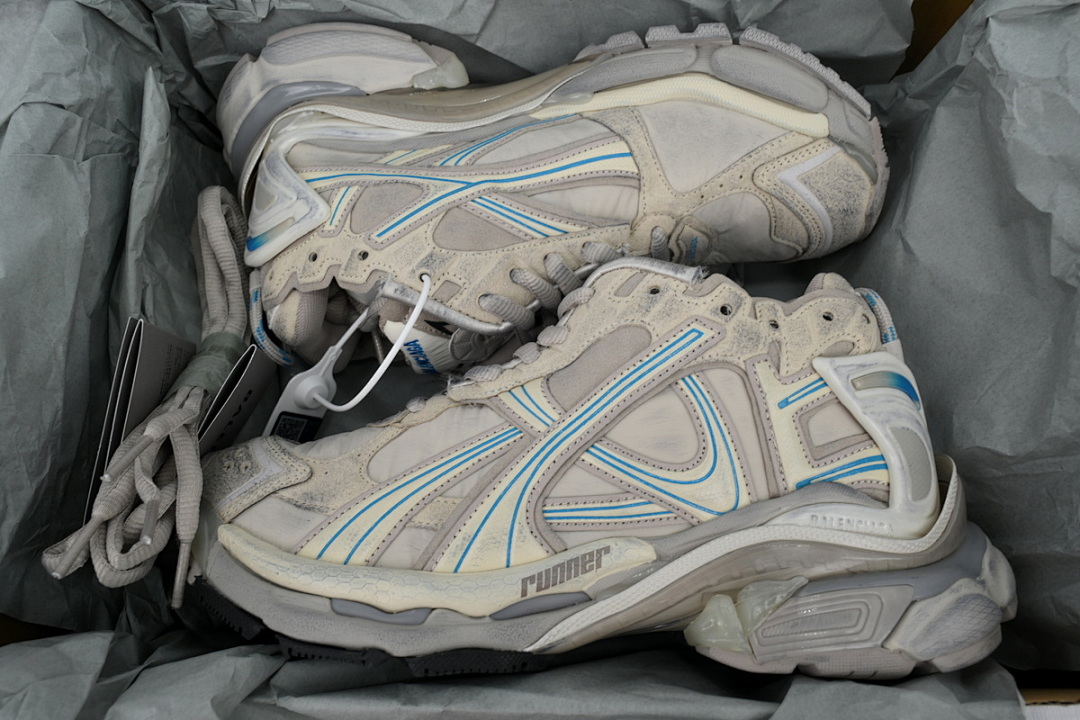 FC God Batch  Balenciaga Runner Sneaker Brown Blue 772767 W3RNY 2240