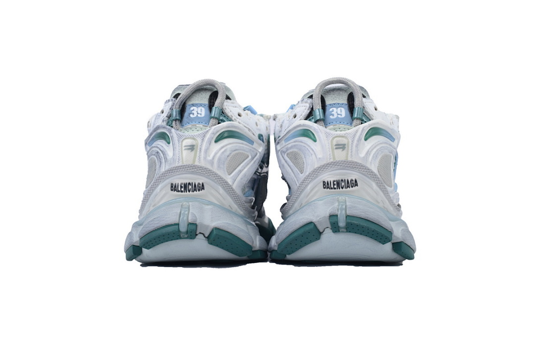 FC God Batch Balenciaga Runner Sneaker 'White Green Blue' 772774 W3RMU 0623 