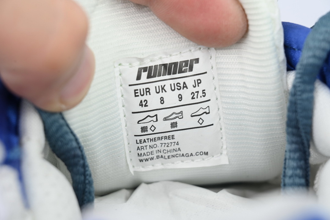 FC God Batch Balenciaga Runner Sneaker 'White Purple Blue' 772767 W3RMU 9547