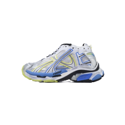 FC God Batch Balenciaga Runner Sneaker White Blue Yellow 772767 W3RNY 0213 01