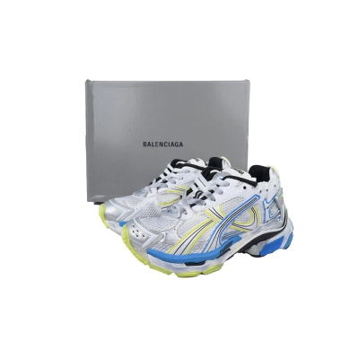 FC God Batch Balenciaga Runner Sneaker White Blue Yellow 772767 W3RNY 0213 02