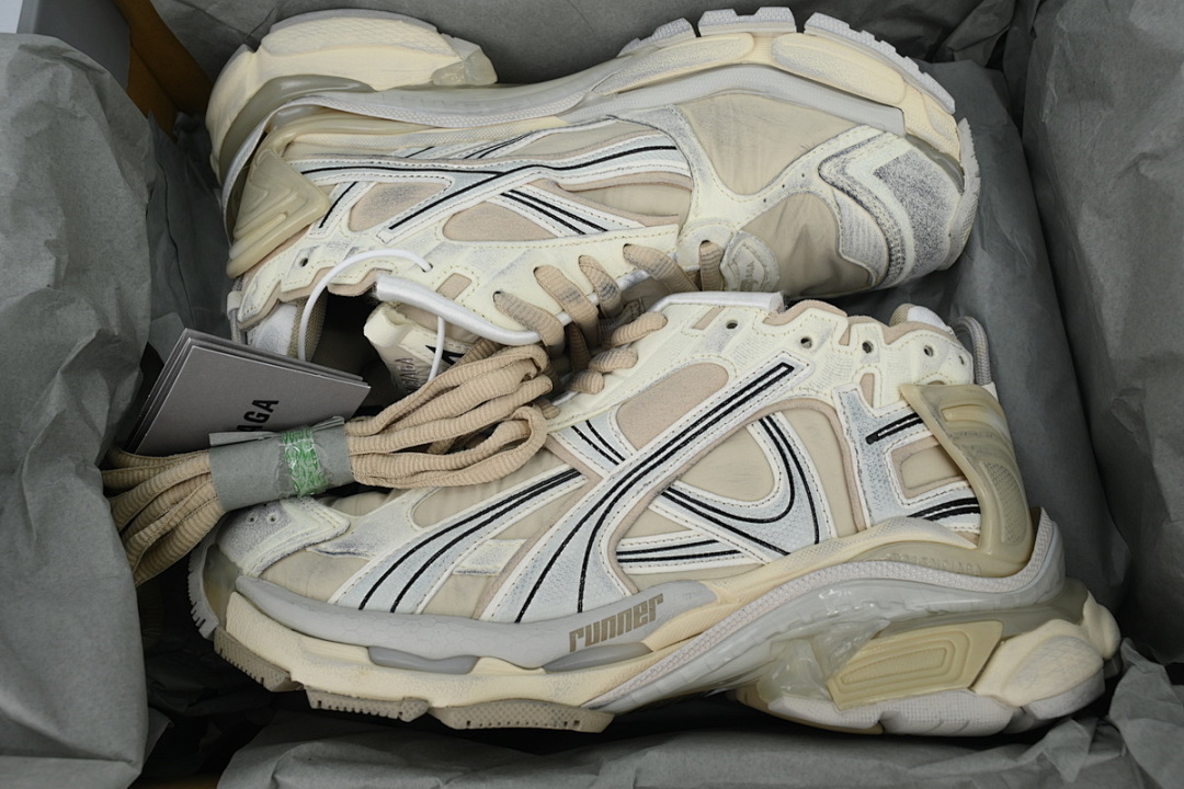 FC God Batch Balenciaga Runner Sneaker White Brown 772767 W3RNY 1205