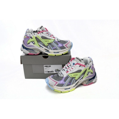 FC God Batch Balenciaga Runner White Yellow Purple 677402 W3RH5 0308  02