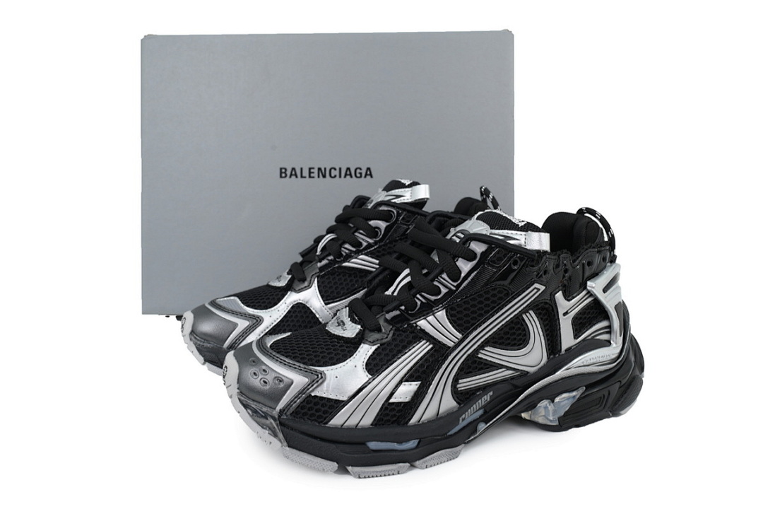FC God Batch Balenciaga Runner Sneaker 'Black Silver'