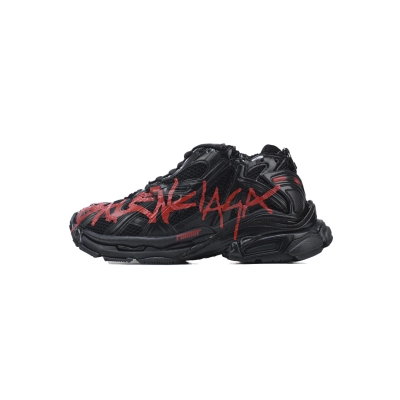 FC God Batch Balenciaga Runner Black And Red Characters  677402 W3RB1 0102 01
