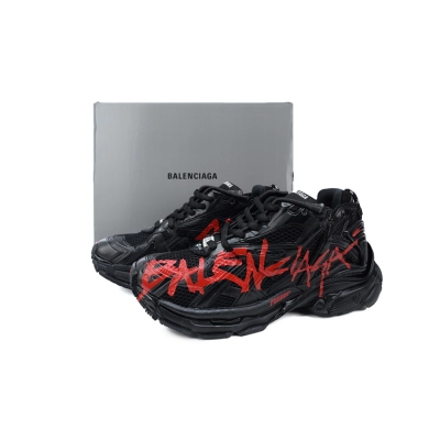 FC God Batch Balenciaga Runner Black And Red Characters  677402 W3RB1 0102 02