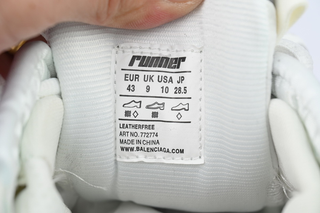 FC God Batch Balenciaga Runner Sneaker 'Grey White Black'  772774 W3RNY 9012