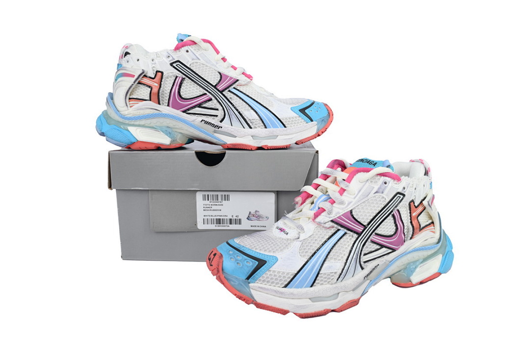 FC God Batch Balenciaga Wmns Runner Sneaker 'Grey Multi-Color' 772767 W3RMU 9458