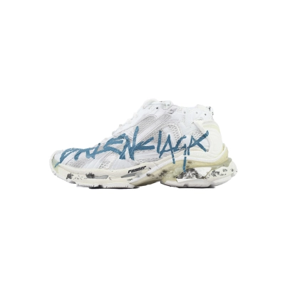 FC God Batch Balenciaga Runner Sneaker 'Graffiti - White Blue'  772774 W3RBQ 9040  01