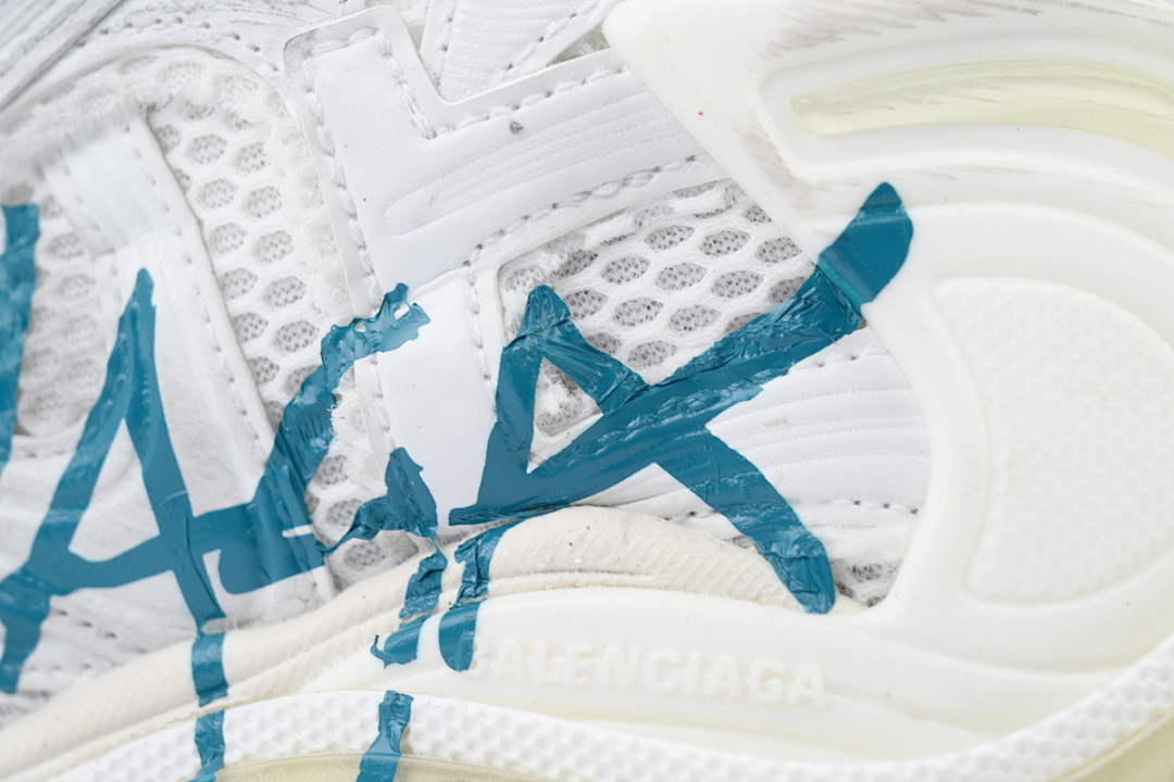 FC God Batch Balenciaga Runner Sneaker 'Graffiti - White Blue'  772774 W3RBQ 9040 