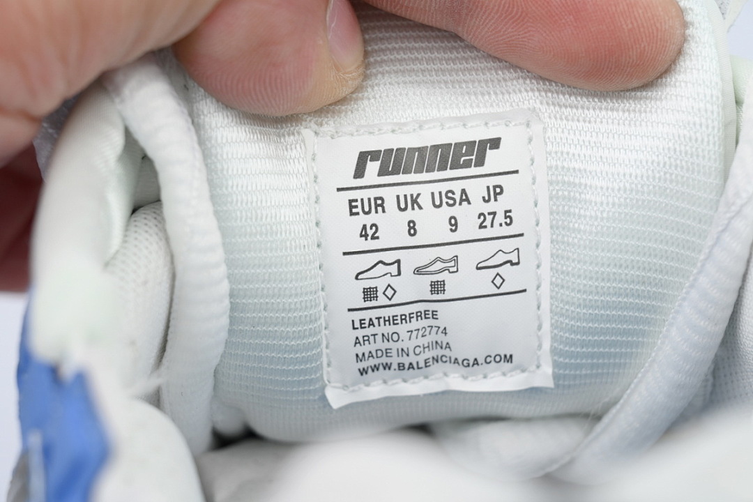 FC God Batch  Balenciaga Runner Sneaker 'Worn-Out - Blue Grey' 772774 W3RNY 4912