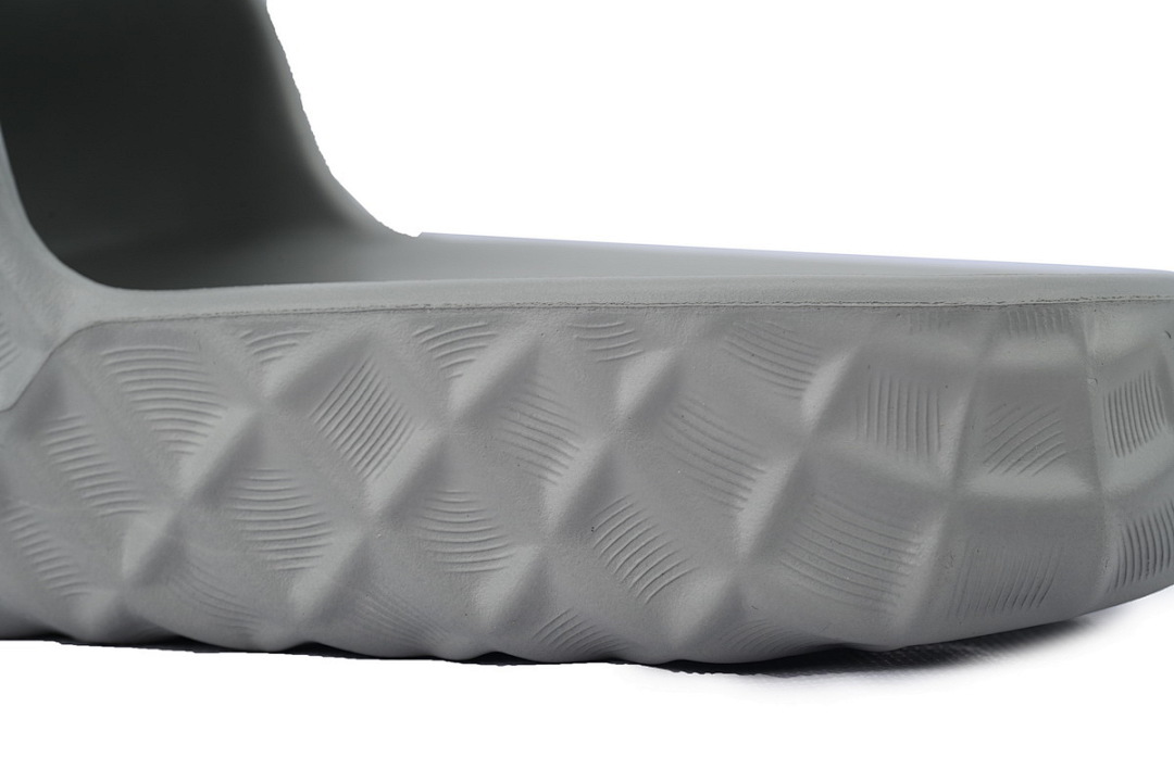 Gucci Branded Gray Rubber Slides with 3D Interlocking G Hardware