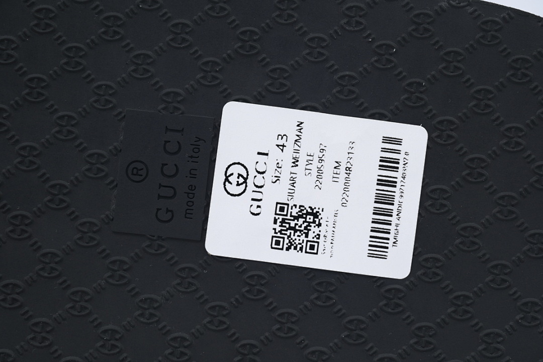 Gucci Branded Black Rubber Flip Flops with Contrast Logo