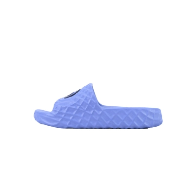 Gucci Branded Blue Rubber Slides with 3D Interlocking G Hardware 01