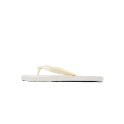 Gucci Ivory White Rubber Flip Flops with White Interlocking G Logo 01