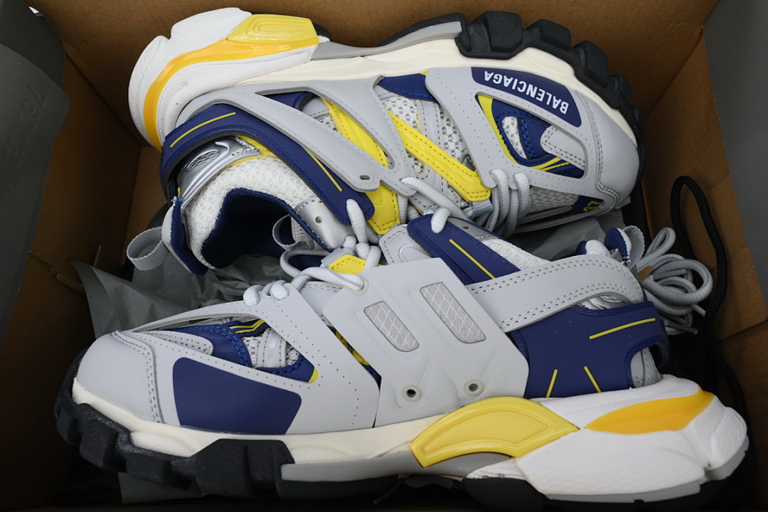 Balenciaga Track Sneaker Grey Yellow Blue