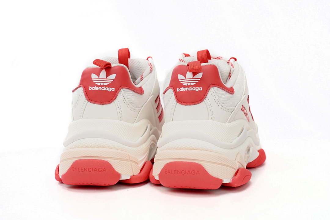 adidas x Balenciaga Triple S White Red Bar