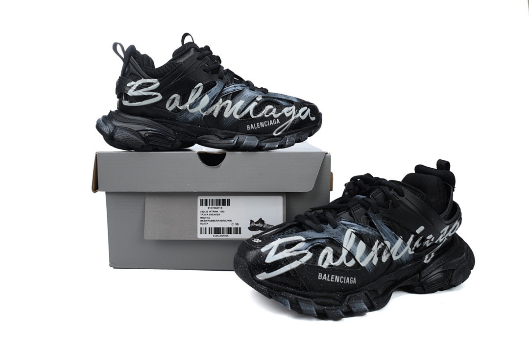 Balenciaga Track Sneaker White Graffiti 542436 WTRHW 1090 