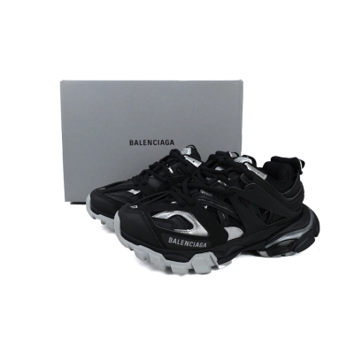 Balenciaga Track Sneaker Black Silver 02