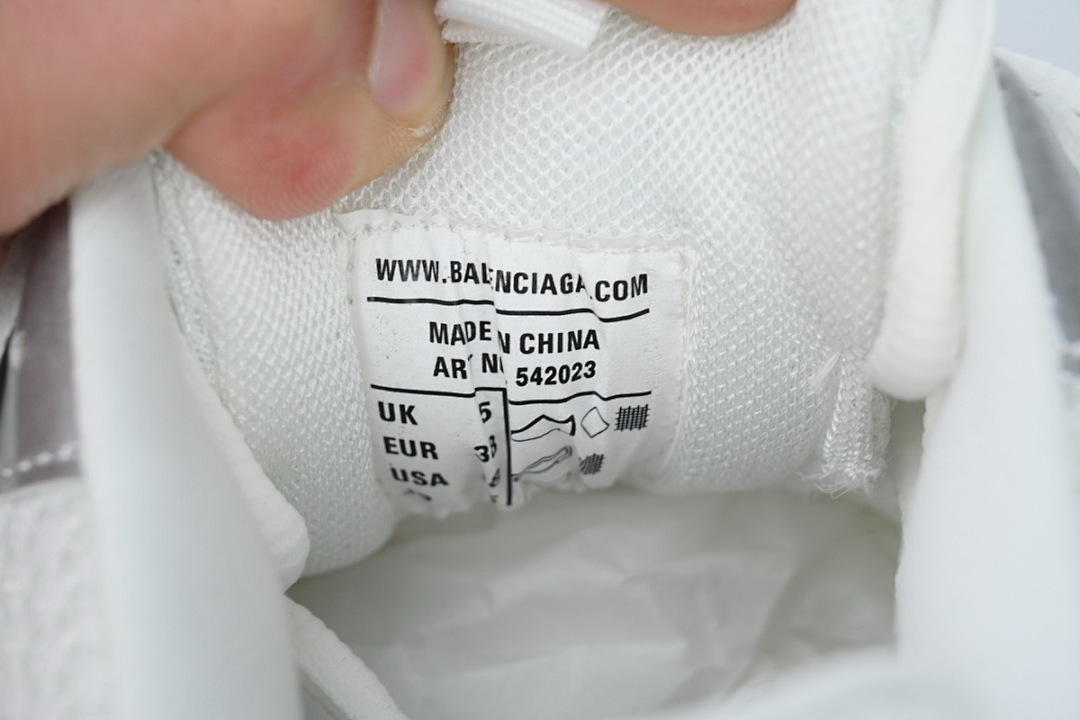 Balenciaga Track Sneaker White Grey Silver 542436 W2FSC 9081 