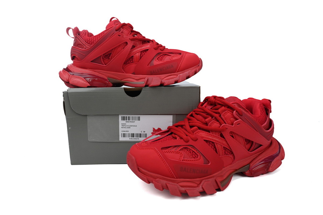  Balenciaga Track Sneaker Bright Red