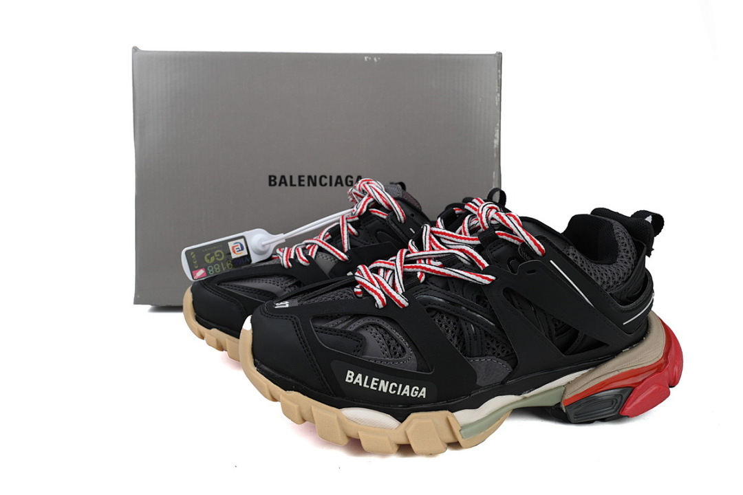 Balenciaga Track Sneaker Black and Red