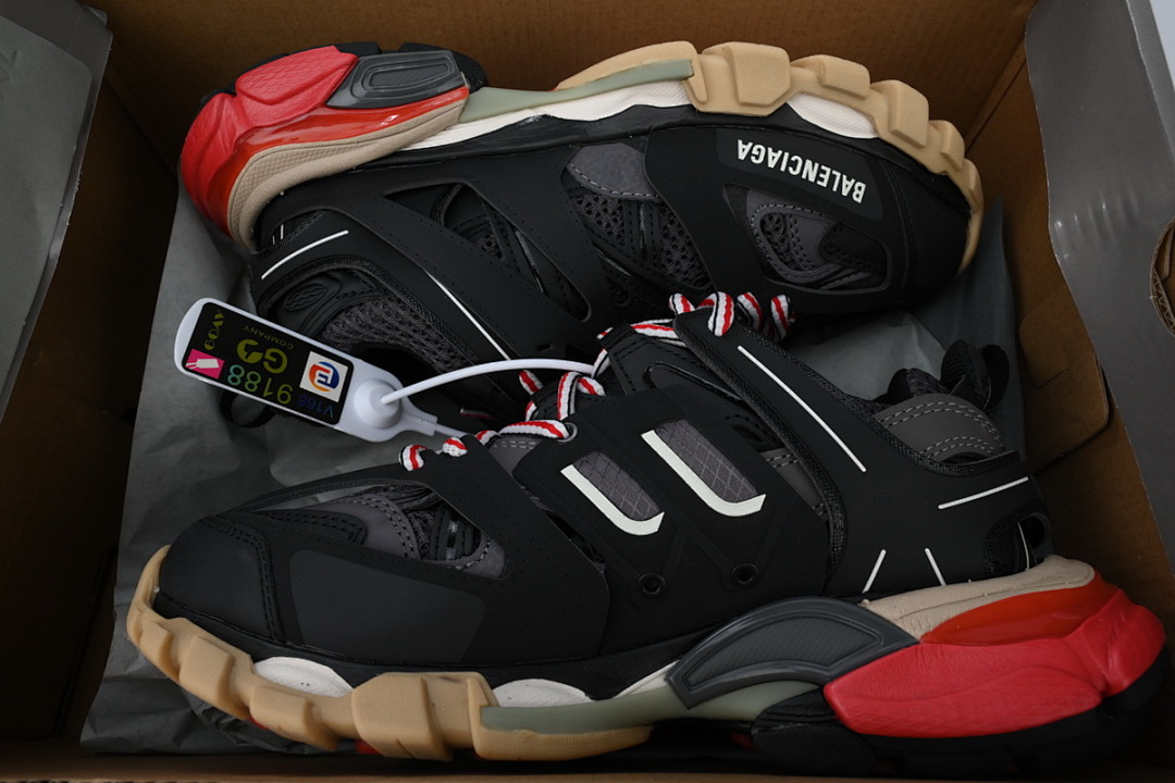 Balenciaga Track Sneaker Black and Red